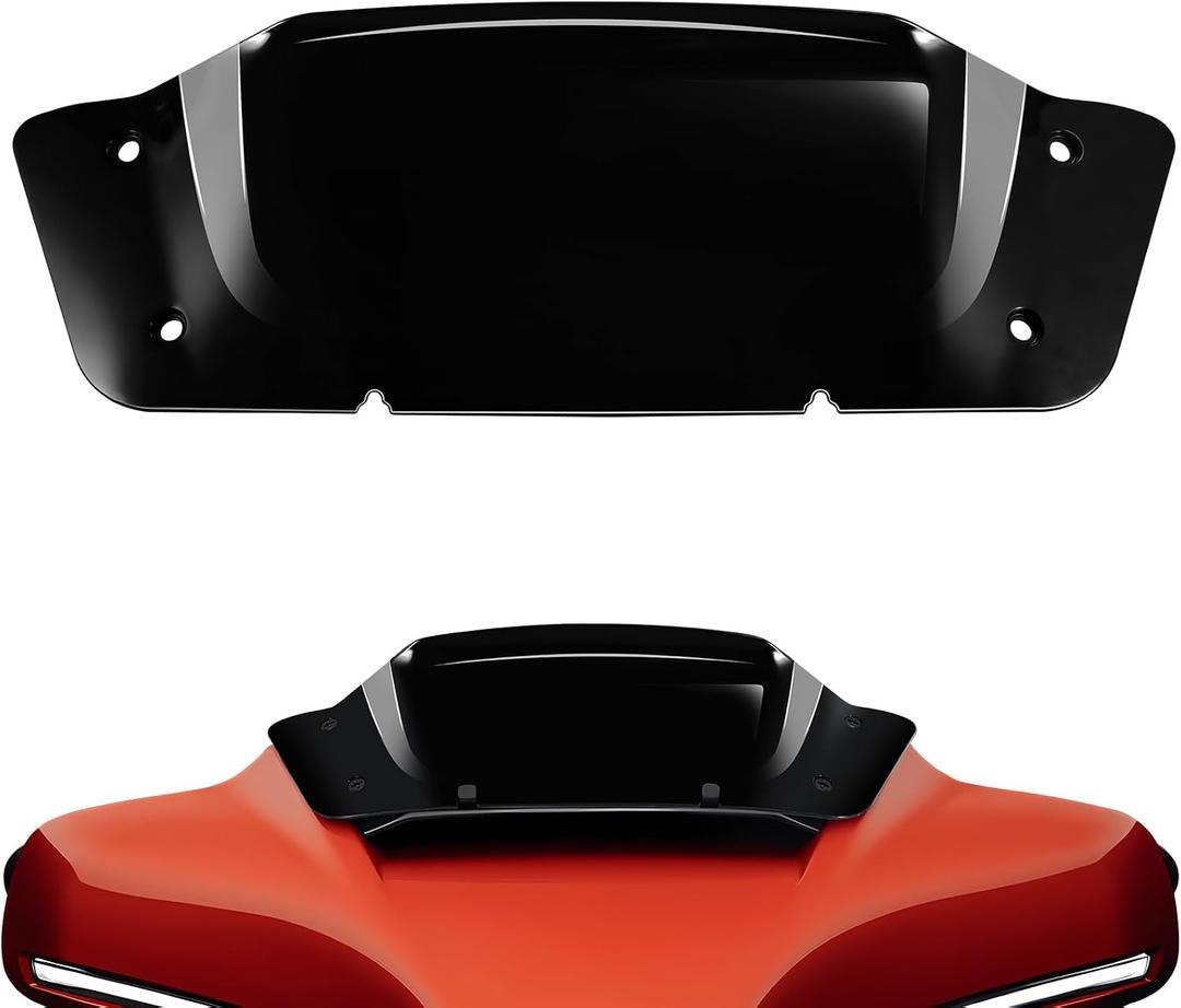 5" Windshield Black Windscreen Compatible for Harley Davidson CVO Street Glide FLHXSE 2023-Up, Street Glide FLHX 2024-Later (Vertical 5", Horizontal 7")
