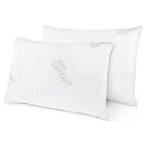 Zen Bamboo Gel Extra Soft Pillow with Viscose Made From Bamboo Cover, King, Set of 2
