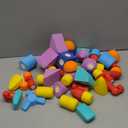 Blockaroo Magnetic Foam Building Blocks - 50-Piece Set, Bath Toys for Toddlers, Preschool Toys, Bathtub Toys, Sensory Toys, Blocks for Toddlers 3-5, Engineering Toys for Kids 3-5, Bath Blocks