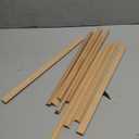 Nuanchu 12 Pcs Unfinished 3D Decorative Wood Trim Molding 15.75inch Decorative Wood Molding Cute DIY Trim for Home Wall Cabinet Shelf Window Door(Cylinder,20mm)