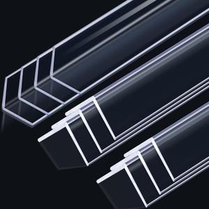 Sasylvia 10 Pcs 2-3/8 x 48 Inches Wall Corner Protector Guards, Avoid Scratching Scuffs, Clear Vinyl Corner Trim Molding, Easy to Install & Cleaning for Door Countertop Furniture Cabinet Protection