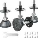 Heavy Duty Furniture Levelers - Dual Thread Design with Nut Kit - Adjustable Feet for Tables, Cabinets, Chairs, Workbench, Sofa - Supports 1420LBs - 4 Packs