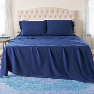 Ashford Home Essentials Bedding, 3 Piece Twin Size Sheet Set, Estate Blue