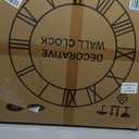 20" Silent Wall Clock – Adjustable Night Light, Battery Operated