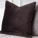 JUSPURBET Throw Pillow Covers Set of 1 Decorative Velvet Pillow Covers for Couch Sofa Bed Soft Cushion Covers Cases with Invisible Zipper for Living Room Home Decor 24x24 inch,Coffee
