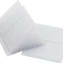 Pack of 2 Clear Plastic Wallet Inserts, Vinyl Sleeves Made for Credit Cards, Driver License, Pictures, Student IDs and Trimmed Photos (Hipster)