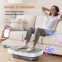 Vibration Plate Exercise Machine, Vibrating Plate for Lymphatic Drainage, Shake Plate Whole Body Vibration Plate Platform, Fitness Equipment for Weight Loss Fat Burner for Women Men