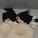 Seamless Jelly Bras for Women No Underwire with Support - Wireless Bralettes Everyday Full Coverage Comfort Tshirt Bra, L
