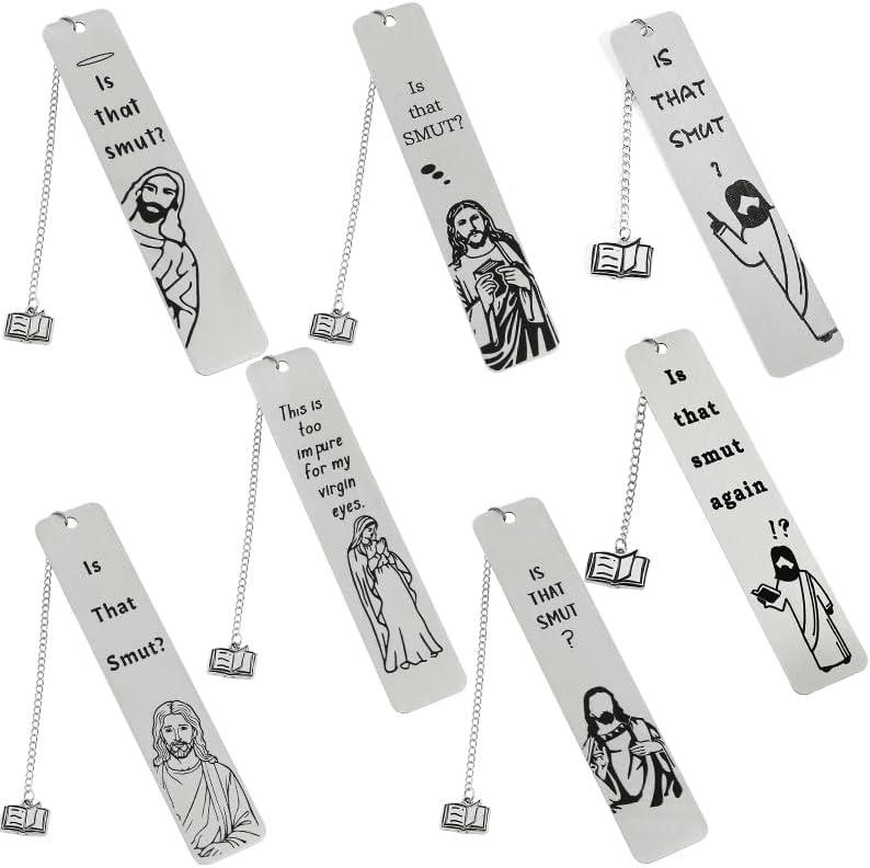 Encouraging Bible Bookmark Fun Gift - Interesting Bible Bookmark, a Gift for Colleagues and Reader Friends on Birthdays, Christmas, Easter and Other Occasions (7pcs Chain Style)