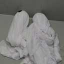 JOYIN 2 Pcs 47 Halloween Light up Hanging Ghost Decoration Outdoor, Halloween Flying Hanging Ghosts with Warm LED Light for Haunted House Prop, Front Yard Patio Party Decor Indoor Outdoor