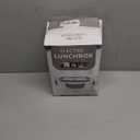 Vabaso Electric Lunch Box Food Heater, 80W Electric Heating Lunch Boxes Lunch for Car/Men/Adults/Home/Work, 1.5L Removable 304 Stainless Steel Container, 110V/12V/24V, with Fork & Spoon (White Gray)