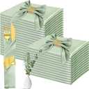 Newwiee 100 Pack Sage Cloth Napkins - 17 x 17 Inch Green Table Napkins for Dinner, Home, Wedding, Birthday Party - Machine Washable Reusable Square Satin Napkin