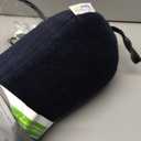 Tempur-Pedic All-Purpose Memory Foam Travel Pillow, Peanut-Shaped Lumbar Pillow for Neck and Back Pressure Relief, Navy