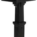 ARCHITECTURAL MAILBOXES Grand Haven Plastic, Mailbox and Post Kit, Black Extra Large (Actual Mailbox Not Included)