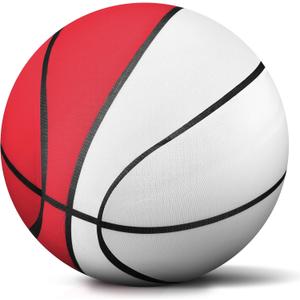 Vinsot Silent Basketball Size 7 Grooved Airless Indoor Basketball for Quiet Dribbling and PU Foam Ball Bounce Training Ball for Various Indoor Activities