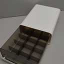 Underwear Organizer Drawer, 15 Cells Plastic Sock Underwear Storage Drawer, Stackable Closet Organizers and Storage Box for Bras, Socks, Scarves, Ties, Belt (Queen Size-White, 1 Pcs)