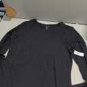 LYANER Women's Sheer Mesh Long Sleeve Round Neck Sexy See Through Blouse Shirt Top (Large, Black)