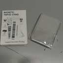 Phone Stand, Foldable Magnetic Phone Tripod, Angle Adjustment & Strong Magnets PU Leather Phone Stand, Compatible with All Smart Phone 16/15/14/13/12 (White)