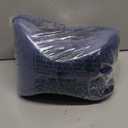 Knee Pillow for Side Sleepers - Relief from Sciatica Pain, Back/Leg Pain, Pregnancy, Hip and Joint Pain Memory Foam Leg Pillow + Free Sleep Mask and Ear Plugs (Blue)