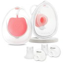 Nenesupply Handsfree Wearable Breastmilk Collection Cara Cups Caracups Compatible with Spectra S1 S2 9 Plus Breast Pumps 24mm Silicone Flanges Replacement for Spectra Pump Parts 19 21mm Inserts. 