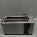 Mueller UltraToast Full Stainless Steel Toaster 4 Slice, Long Extra-Wide Slots for Bagels and Waffles, 6 Browning Levels, LED Display, Cancel/Defrost/Reheat Functions & Removable Tray, Kitchen Gadgets
