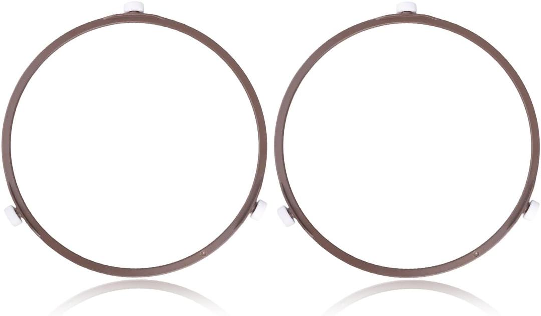 1pcs Microwave Turntable Ring, 7in Microwave Oven Tray Roller Spinner Replacement Parts Glass Plate Tray Support Holder Rotating Ring for 9.65-10.63in Glass Plates