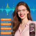 Smart Bluetooth Glasses with AI Translation, 164 Languages Translator, with Speaker,Photochromic Lenses, TR90 Frame, 5H Battery Life, Open-Ear Audio for Men & Women, Driving,Travel&Work