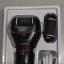 Electric Foot Callus Remover- Long Service Time, Rechargeable Electronic Foot File- Ideal Gift, Professional Pedicure Tools, Waterproof Foot Scrubber, Pedicure Kit Feet Care for Dead Skin (Black)