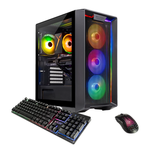 Skytech Gaming Nebula Desktop PC, Ryzen 7 5700 3.7 GHz (4.6GHz Turbo), NVIDIA RTX 5060 Ti 16GB, 1TB Gen4 NVMe SSD, 32GB DDR4 RAM 3200, 650W Gold PSU, Wi-Fi, Win 11