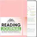 Reading Journal, Book Journal & Book Tracker - Best Gifts For Book Lovers & Gifts For Readers - 65 Book Reviews - A5, 5.8 x 8.3 - Pink - Productivity Store