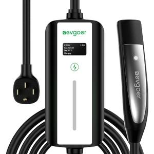 Level 2 EV Charger 32Amp 240V NEMA14-50 Plug Home/Outdoor Portable Charger for Tesla Adjustable Current with 16.4FT Cable Compatible with All Tesla Models 3/Y/S/X