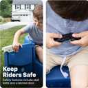 Step2 Wagon for Two Plus, Kids Ride On Toy, Stroller Substitute, Includes Seat Belts, Made of Durable Plastic, Max Weight 75 lbs., For Toddlers 1.5-5 Years Old, Denim Blue