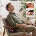 Cordless Shiatsu Neck Massager with Heat & Vibration, Back Neck Shoulder Massager for Pain Relief Deep Tissue, 4D Kneading Back Massage Pillow, Rechargeable Portable Massage, Gifts for Mom,Dad