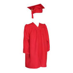 Newrara Unisex Shiny Kindergarten Graduation Gown Cap with Tassel