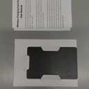 Air-Tag Wallet Tracker Card (iOS Only) - 0.07in Slim Tracking Card, IP68 Waterproof Bluetooth Smart Card, Work with Apple Find My, [Apple MFi Certified], Item Finder for Luggage, Passports, Purse (Light Black)