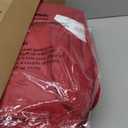 CozyLux Queen Comforter Set Dark Red, 7 Pieces Pintuck Bed in A Bag, Premium Red Comforter Queen Size, Pinch Pleat Bedding Sets with Comforter, Sheets, Pillowcases & Shams