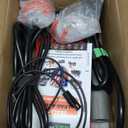 48V 18Amp Golf Cart Battery Charger Onboard or Wall Mount for Club Car 3-Pin Round with 16Ft Cable, IP67 Waterproof Smart Trickle Charger Replacement for 48 Volt Lead-Acid Batteries