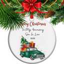 Son in Law Christmas Ornament 2025, Xmas Gift for Son-in-Law, Newlywed Gift (C2)