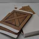 Outus 8 Pcs Hay Bales Boxes Decor Western Cowboy Party Decorations Trunk or Treat Car Decor Fake Hay Photo Booth Props Wooden Grain Straw Boxes for Fall Harvest Halloween(Straw)