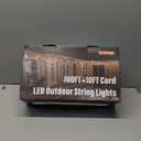 Oviviam 100+10FT LED Outdoor String Lights, Patio Deck Lights with 50+4 Shatterproof ST38 Edison Bulbs, Dimmable Warm White Waterproof Outside Hanging Lights Connectable for Backyard Porch Garden