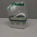 LALASTAR Desktop Trash Can with Lid, Mini Trash Can for Desk, Small Office Countertop Garbage Can, Mountable Tiny Wastebasket for RV, Dorm, Freezer, Laundry and More (Blue)