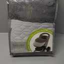 Tadpoles Quilted Stroller & Car Seat Cover - Light Grey | 27" x 20" x 2" | Made of 100% Super Soft Microfiber Polyester | Warm, Gentle & Durable | Ideal for Use as a Stroller Cover & Car Seat Cover