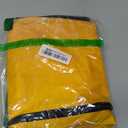 Meanplan 2 Pack Cleaning Cart Bag Zippered Front Replacement Janitorial Cart Thick Bag Large Capacity Commercial Cleaning Bags for Housekeeping Carts, Yellow (26.5 x 15.5 x 10.5 Inch)