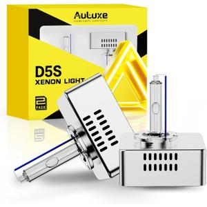 Fit for Chevrolet 2016-2018 Chevy Silverado 1500 LT LTZ LS WT 2018-2021 Equinox 2018 2019 2020 2021 GMC Terrain Xenon HID Light, D5S HID Headlight Bulbs, High Low Beam, 8000K Ice Blue White, Pack of 2