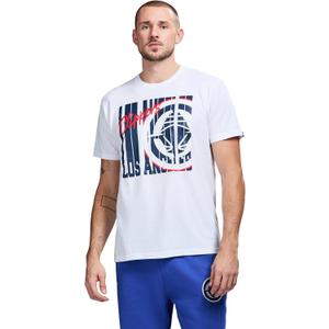 Game 7 NBA Mens Game 7 X NBA Officially Licensed Men's Graphic Short Sleeve Lightweight Crew Neck Cotton Team T-Shirt (White, L)