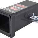 TOPTOW 64028HP Trailer Hitch Adapter 2-1/2" to 2" Hitch Reducer Sleeve Carbon Steel, 5/8 inch Pin & Clip Included