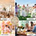 Fitable 6 Pack Gold Round Tablecloths - 90 Inches Round - Wrinkle and Stain Resistant Fabric Table Clothes, Washable Polyester Table Covers for Wedding, Party, Banquet, Formal Events