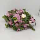 Lvydec 2 Pack Artificial Peony Flower Garland - 6ft Silk Peony Red Flower Garland Arch Flower Vine for Wedding Party Table Decoration (2, Deep Ruby red)