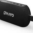 OHAYO 40W Wireless Portable Bluetooth Speaker with Lights, IPX7 Waterproof, Stereo Loud Sound, RGB Lights,TWS Pairing, AUX&TF-Card in, for Home/Party/Travel/Outdoor/Beach