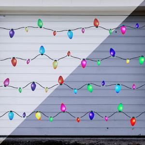 Outus 190 Pcs Christmas Car Refrigerator Decoration Magnets Bulk Reflective Light Shaped Car Stickers Xmas Magnets for Cruise Ship Garage Door Decor (2.8 x 1.4 Inches and 5 x 2.7 Inches,Dark Color)